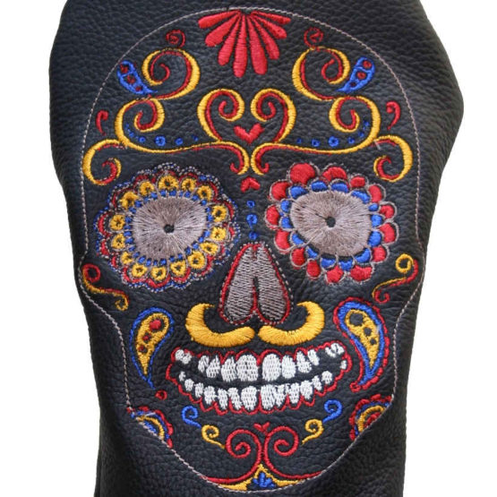 Headcover Driver Skull Schwarz Motiv