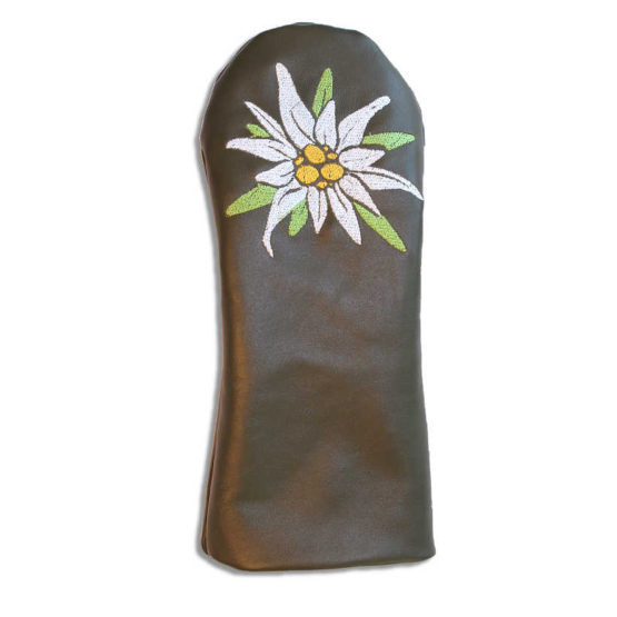 Headcover Holz Edelweiss grün Titelbild