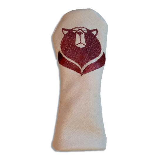 Headcover Holz Bär Weiss Titelbild